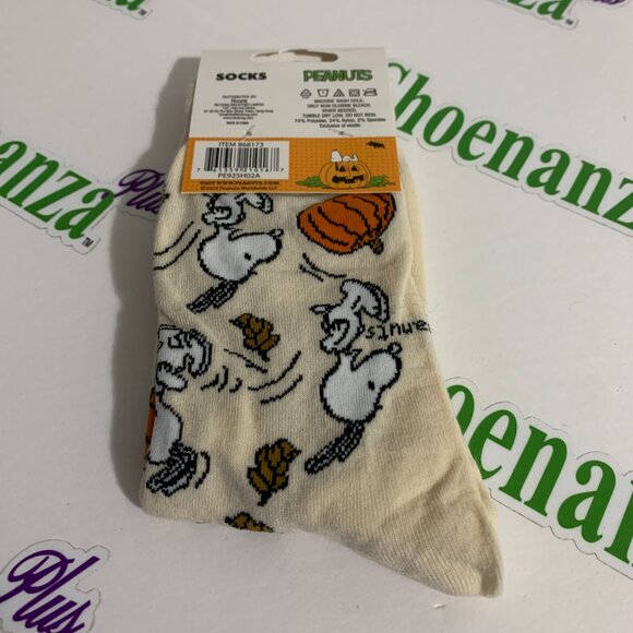 Peanuts Socks Crew Thanksgivings Halloween Snoopy Woodstock Mens Womens 3 - 10 - Picture 4 of 6